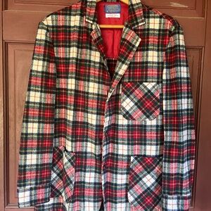 Vintage Pendleton Wool Official Stewart Dress Tartan Men’s Unlined Blazer